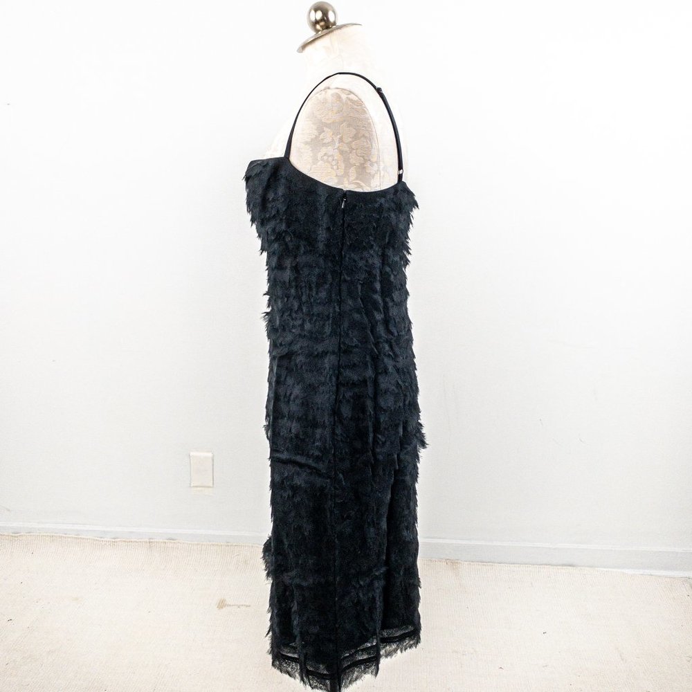 Herve Leger Dress Tiered Raw Edge Silk Organza L - Picture 5 of 15